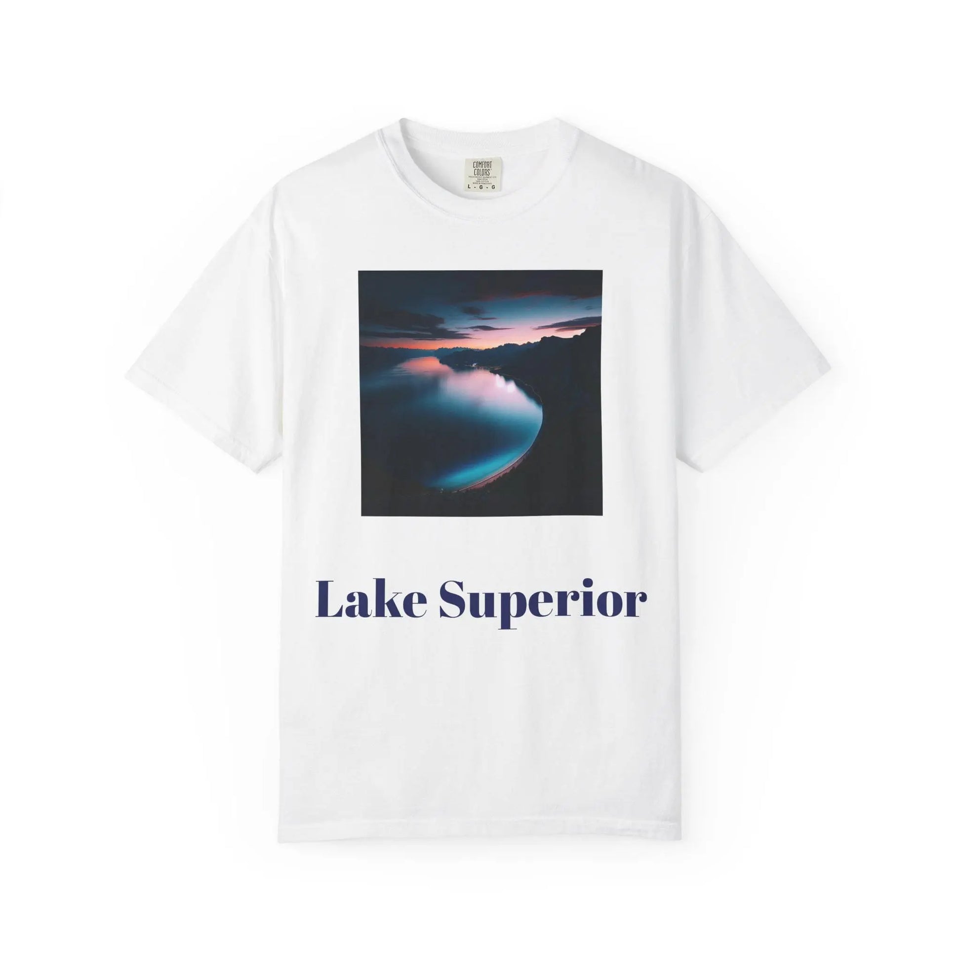 Lake Superior Unisex Garment-Dyed T-Shirt  Great Lakes Vintage Tee, Outdoor Adventure Shirt, Nature Lover Gift, Retro Scenic Graphic - Toddcraft