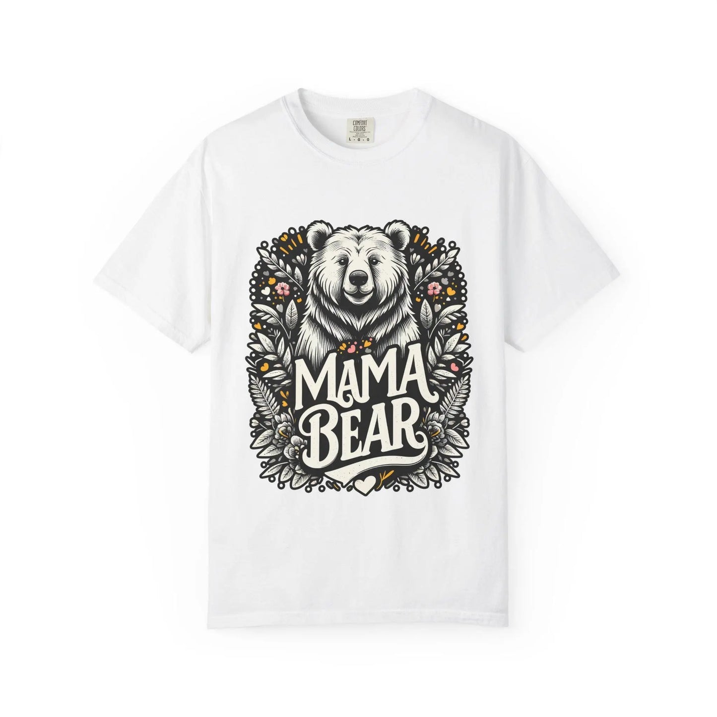 Mama Bear Unisex Garment-Dyed T-Shirt | Soft Vintage Style Casual Tee for Moms & Family Gift Ideas - Toddcraft