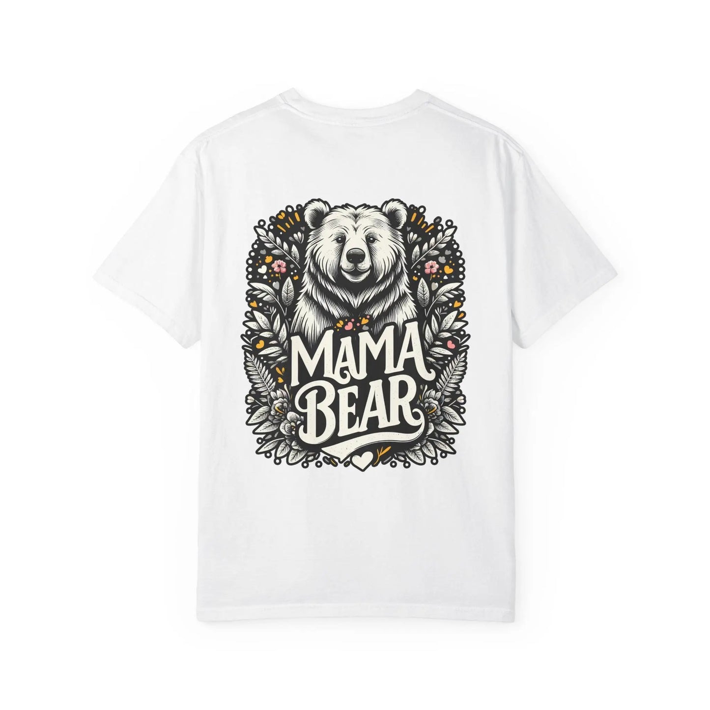Mama Bear Unisex Garment-Dyed T-Shirt | Soft Vintage Style Casual Tee for Moms & Family Gift Ideas - Toddcraft