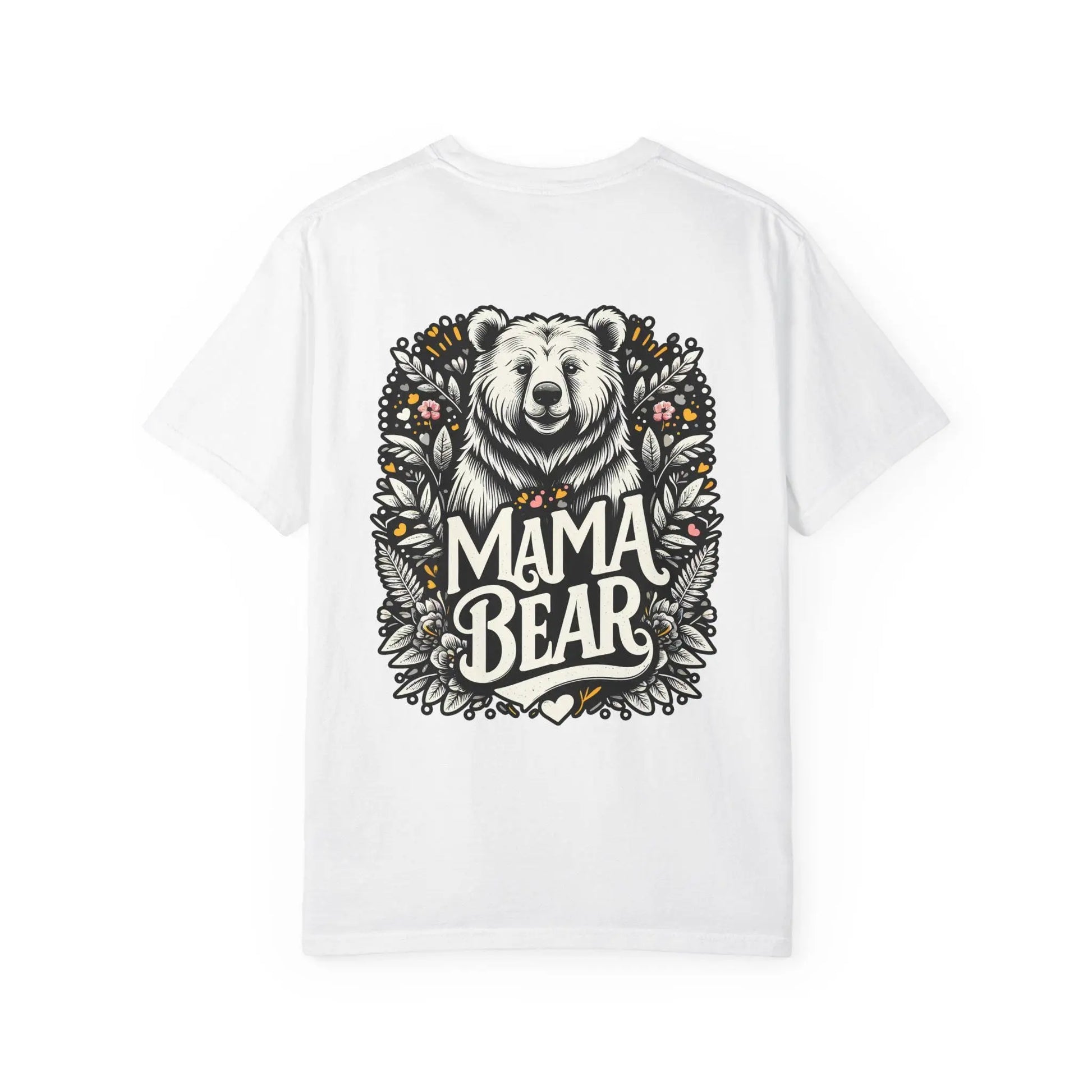 Mama Bear Unisex Garment-Dyed T-Shirt | Soft Vintage Style Casual Tee for Moms & Family Gift Ideas - Toddcraft