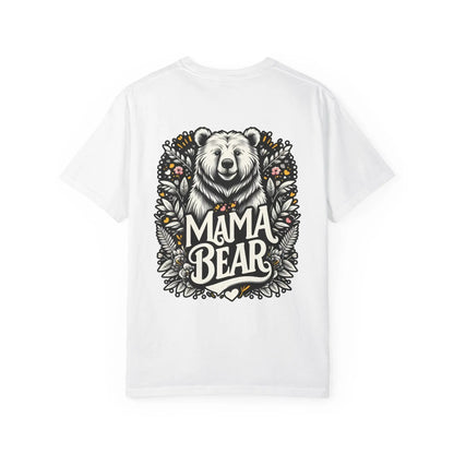 Mama Bear Unisex Garment-Dyed T-Shirt | Soft Vintage Style Casual Tee for Moms & Family Gift Ideas - Toddcraft
