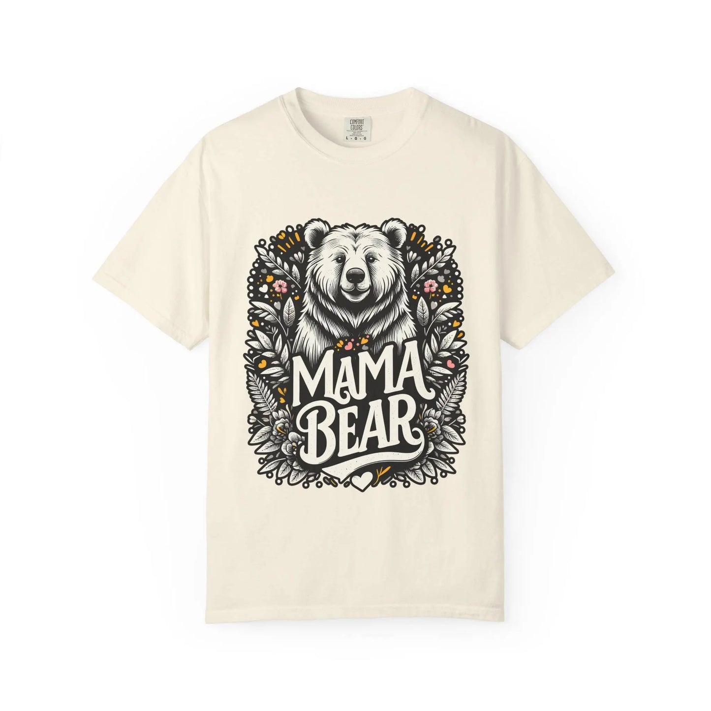 Mama Bear Unisex Garment-Dyed T-Shirt | Soft Vintage Style Casual Tee for Moms & Family Gift Ideas - Toddcraft