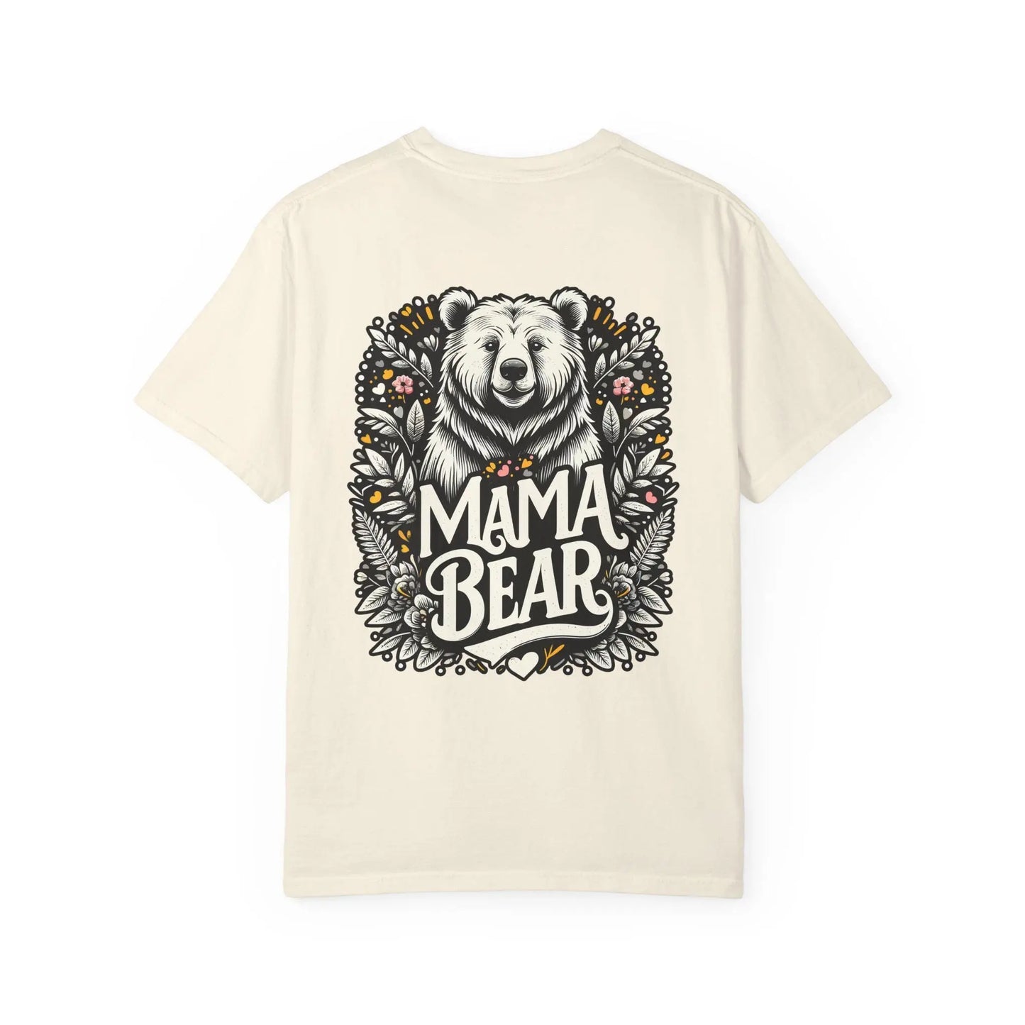 Mama Bear Unisex Garment-Dyed T-Shirt | Soft Vintage Style Casual Tee for Moms & Family Gift Ideas - Toddcraft