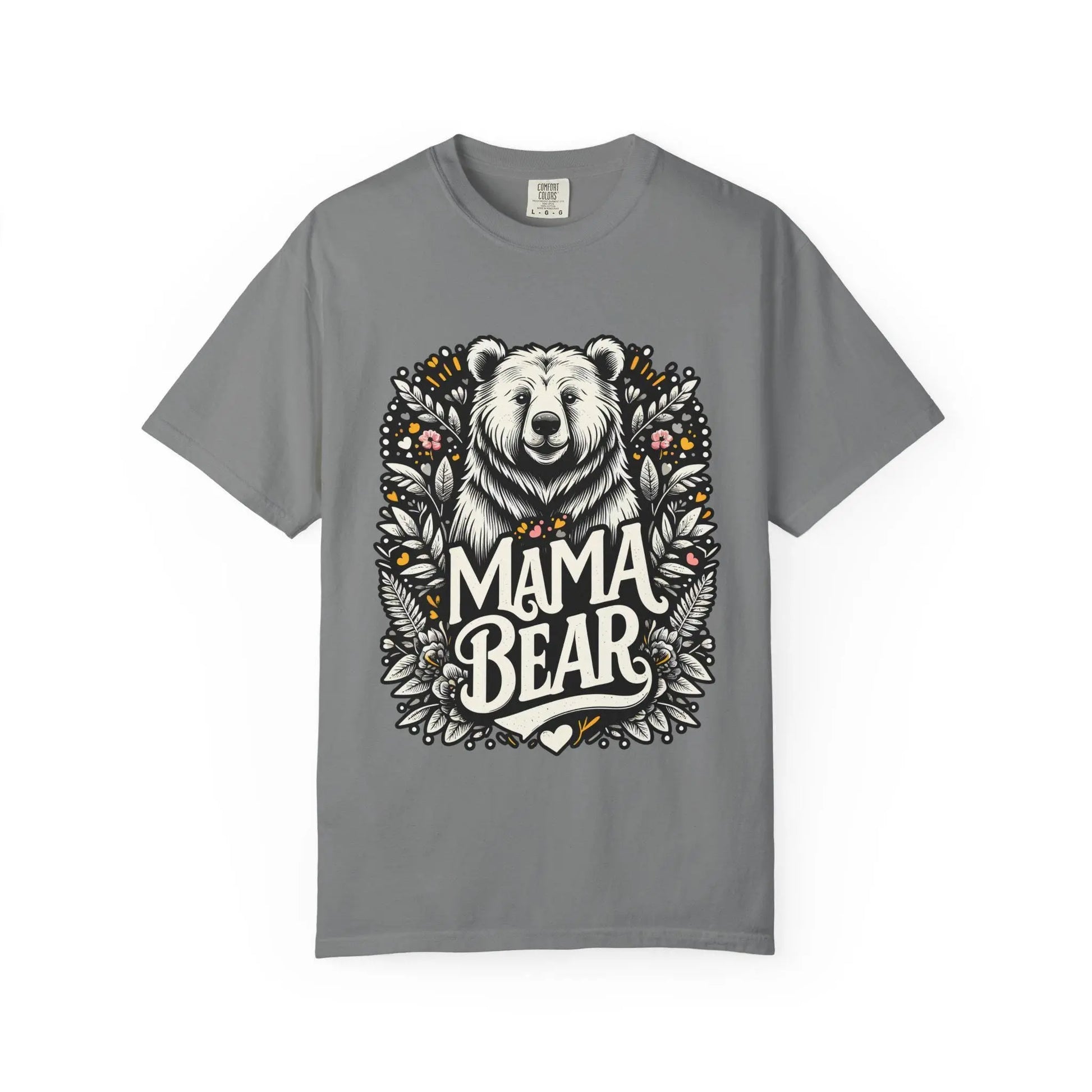 Mama Bear Unisex Garment-Dyed T-Shirt | Soft Vintage Style Casual Tee for Moms & Family Gift Ideas - Toddcraft