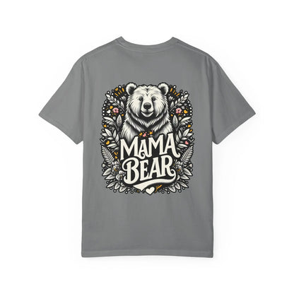 Mama Bear Unisex Garment-Dyed T-Shirt | Soft Vintage Style Casual Tee for Moms & Family Gift Ideas - Toddcraft