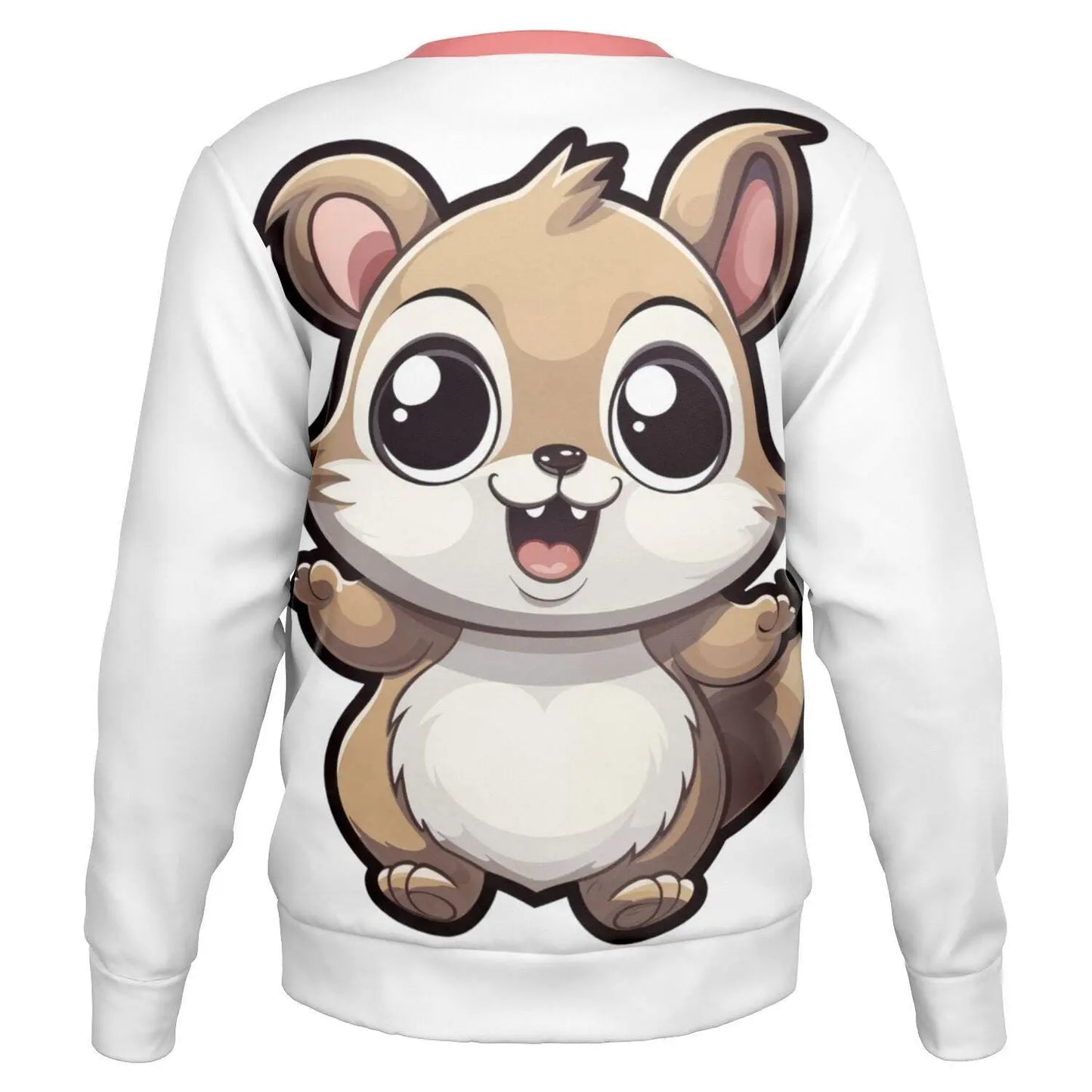 Athletic Sweatshirt Christmas Colors AOP Large Chipmunk Design Holiday Gift Family Athletic Wear - Toddcraft