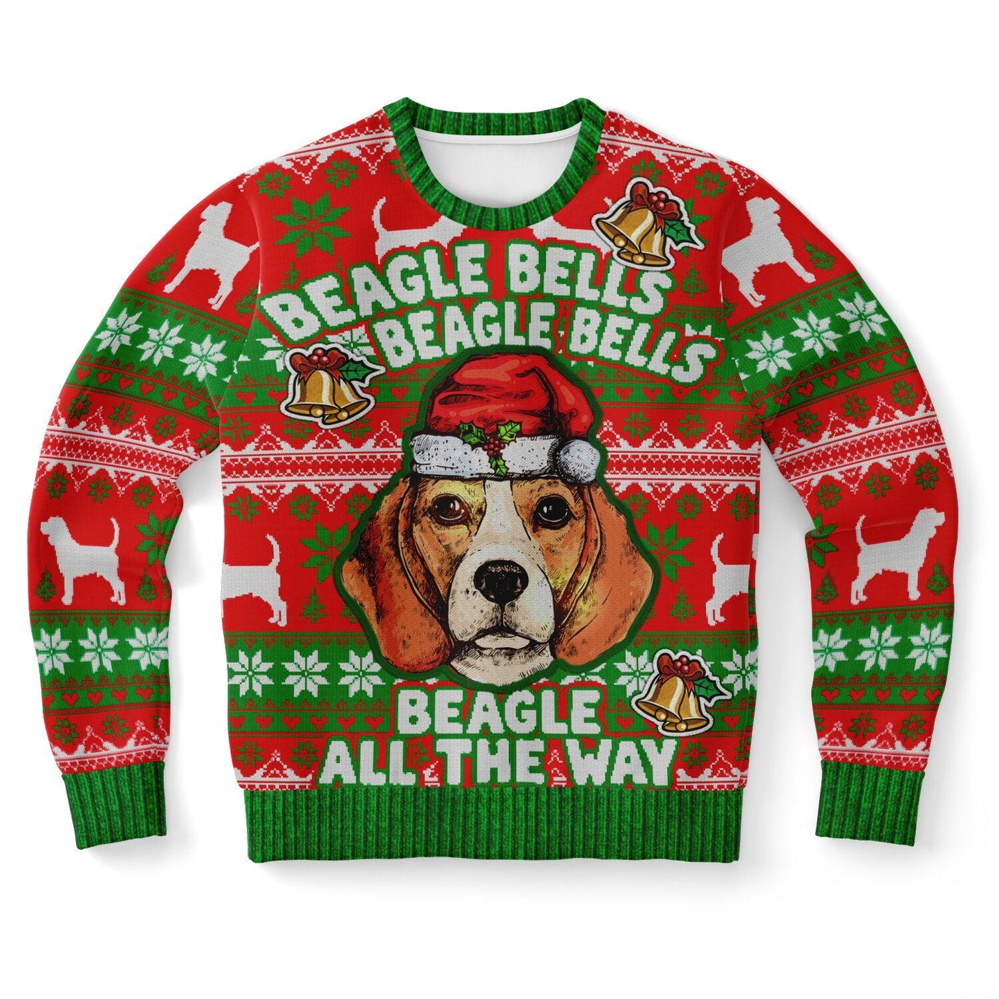 Beagle Bells Christmas Sweatshirt - Family Group Holiday Gift for Mom, Dad & Beagle Lovers - Toddcraft