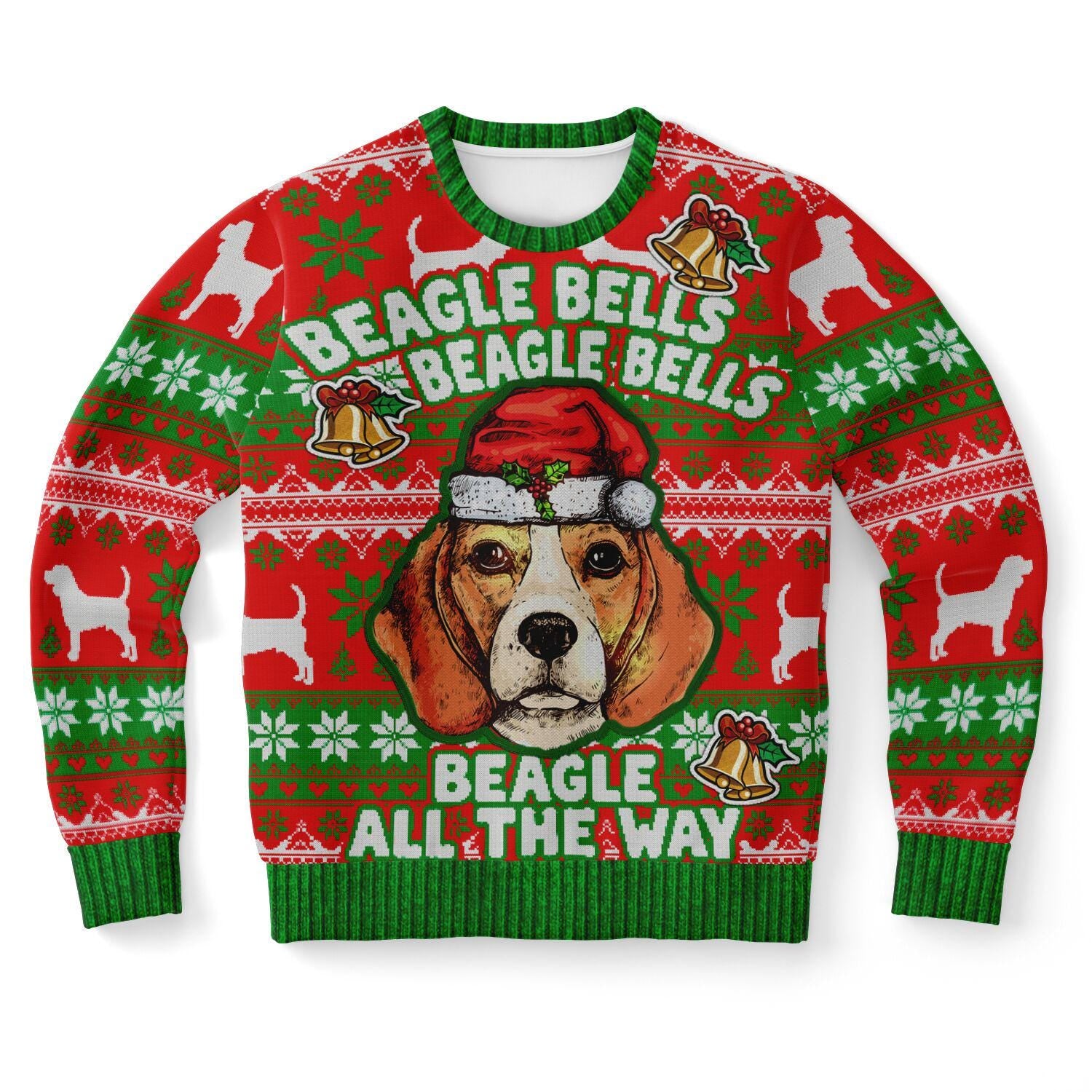 Beagle Bells Christmas Sweatshirt - Family Group Holiday Gift for Mom, Dad & Beagle Lovers - Toddcraft