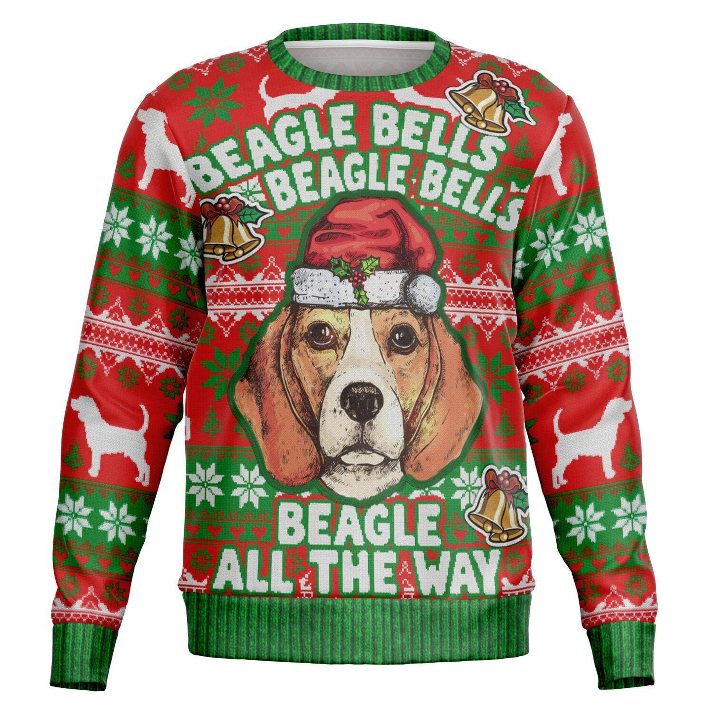 Beagle Bells Christmas Sweatshirt - Family Group Holiday Gift for Mom, Dad & Beagle Lovers - Toddcraft