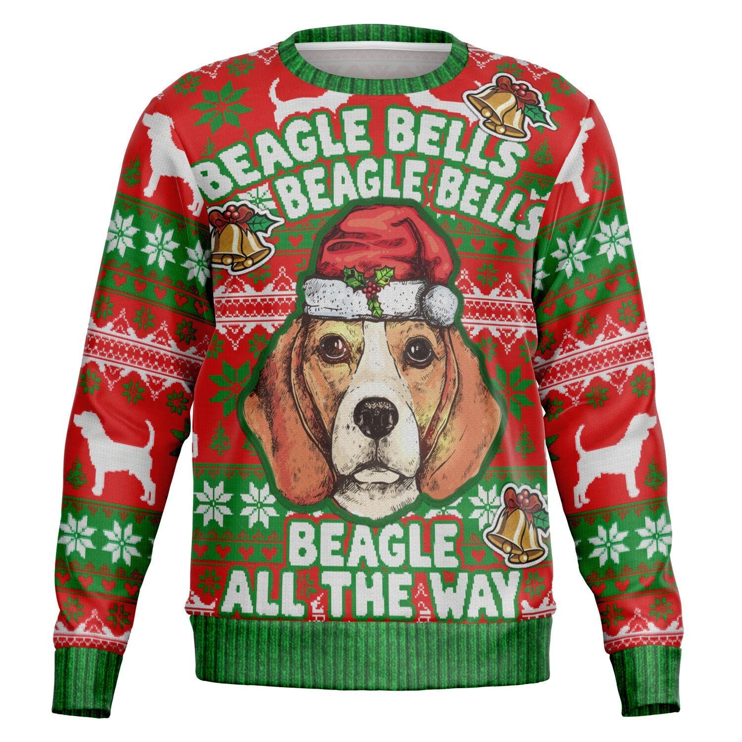 Beagle Bells Christmas Sweatshirt - Family Group Holiday Gift for Mom, Dad & Beagle Lovers - Toddcraft