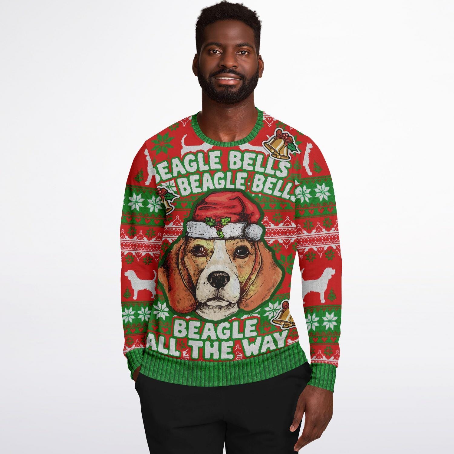 Beagle Bells Christmas Sweatshirt - Family Group Holiday Gift for Mom, Dad & Beagle Lovers - Toddcraft
