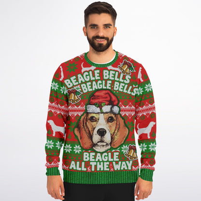 Beagle Bells Christmas Sweatshirt - Family Group Holiday Gift for Mom, Dad & Beagle Lovers - Toddcraft
