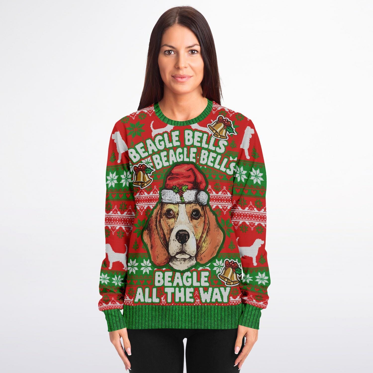 Beagle Bells Christmas Sweatshirt - Family Group Holiday Gift for Mom, Dad & Beagle Lovers - Toddcraft