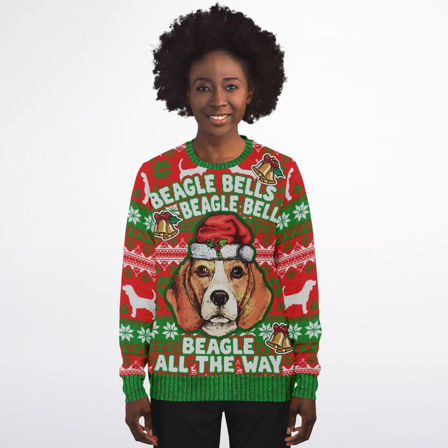Beagle Bells Christmas Sweatshirt - Family Group Holiday Gift for Mom, Dad & Beagle Lovers - Toddcraft