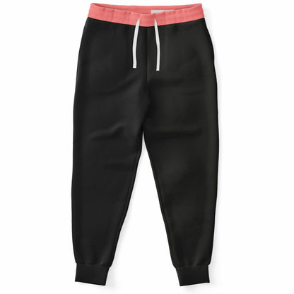 Black Artistic Joggers Sweatpants, Vibrant All-Over Print, Unique Comfortable Casual Pants for Men & Women - Toddcraft