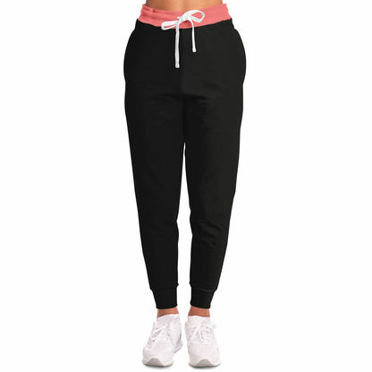Black Artistic Joggers Sweatpants, Vibrant All-Over Print, Unique Comfortable Casual Pants for Men & Women - Toddcraft