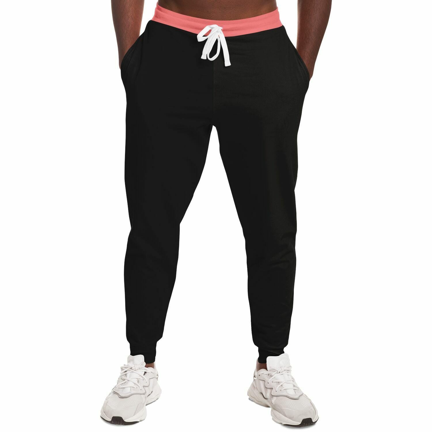 Black Artistic Joggers Sweatpants, Vibrant All-Over Print, Unique Comfortable Casual Pants for Men & Women - Toddcraft