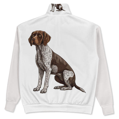 German Shorthaired Pointer Sweatshirt - Oversized Heavyweight Quarter Zip Pullover - Cozy Dog Lover Gift AOP Hoodie - Toddcraft