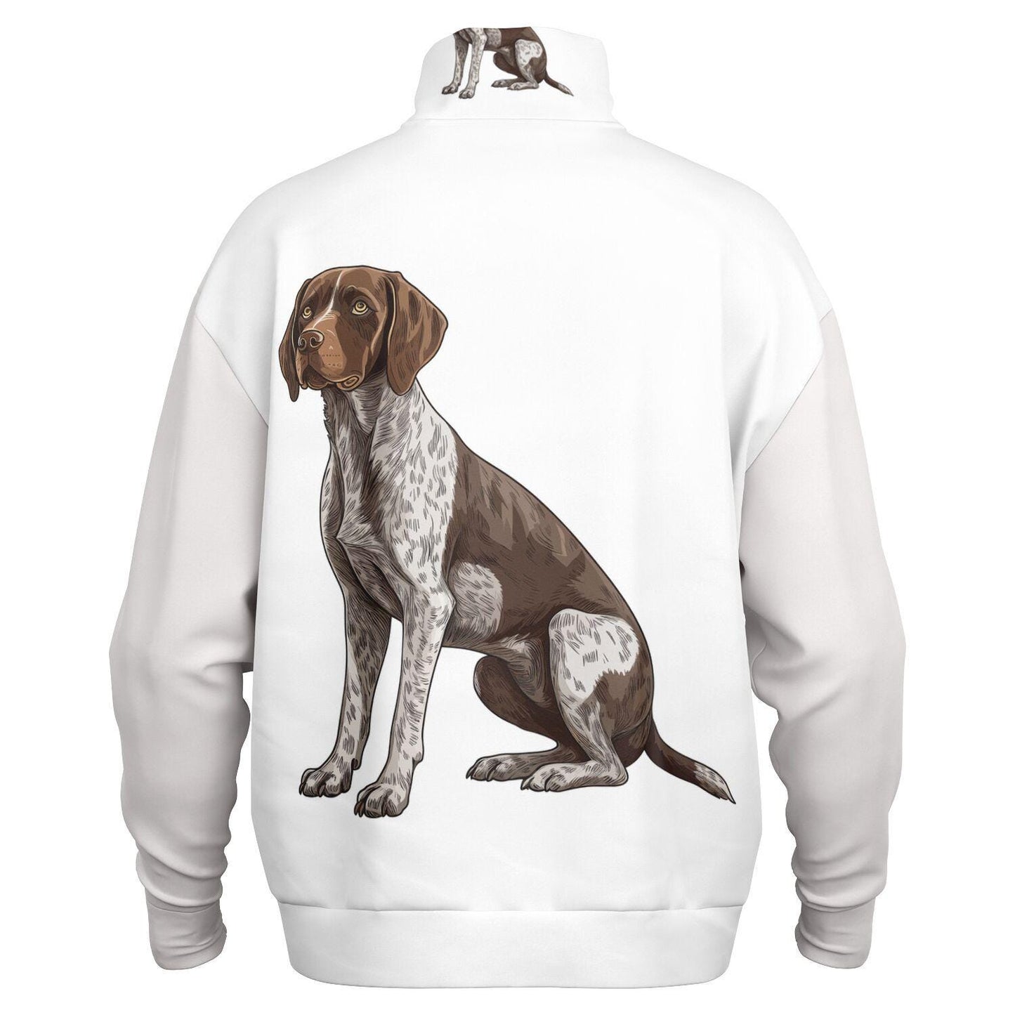 German Shorthaired Pointer Sweatshirt - Oversized Heavyweight Quarter Zip Pullover - Cozy Dog Lover Gift AOP Hoodie - Toddcraft