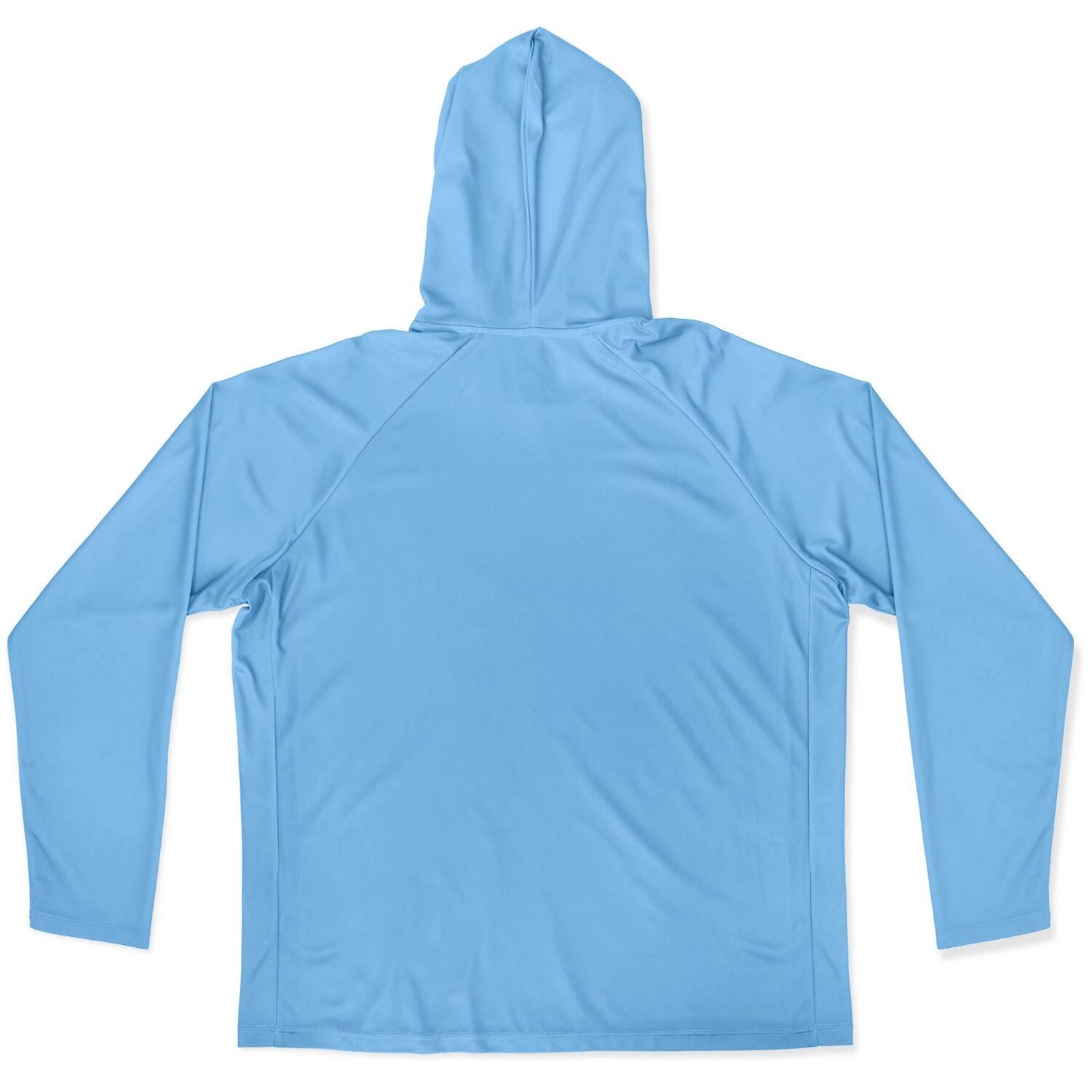 Men's Long Sleeve Hooded Performance Shirt - Lightweight Moisture-Wicking AOP Activewear Top - Toddcraft
