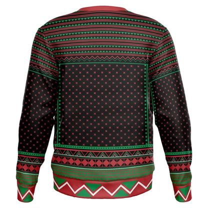 Naughty Dear Santa Sweatshirt Funny Colorful Christmas Gift for Family Holiday Subliminal Design Cozy Xmas Top - Toddcraft