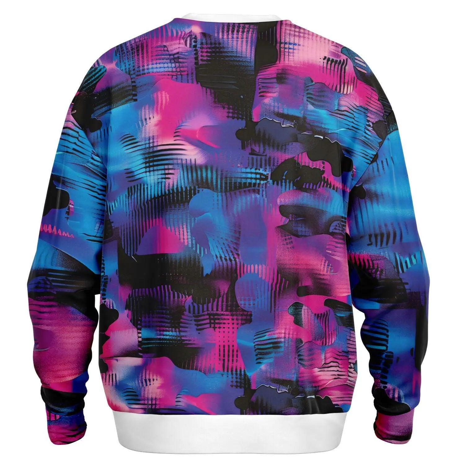 Oversized Subliminal Bright Colors Sweatshirt Heavyweight AOP Urban Streetwear Unisex Bold Graphic Pullover for Fashion Love - Toddcraft