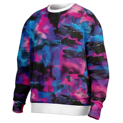 Oversized Subliminal Bright Colors Sweatshirt Heavyweight AOP Urban Streetwear Unisex Bold Graphic Pullover for Fashion Love - Toddcraft