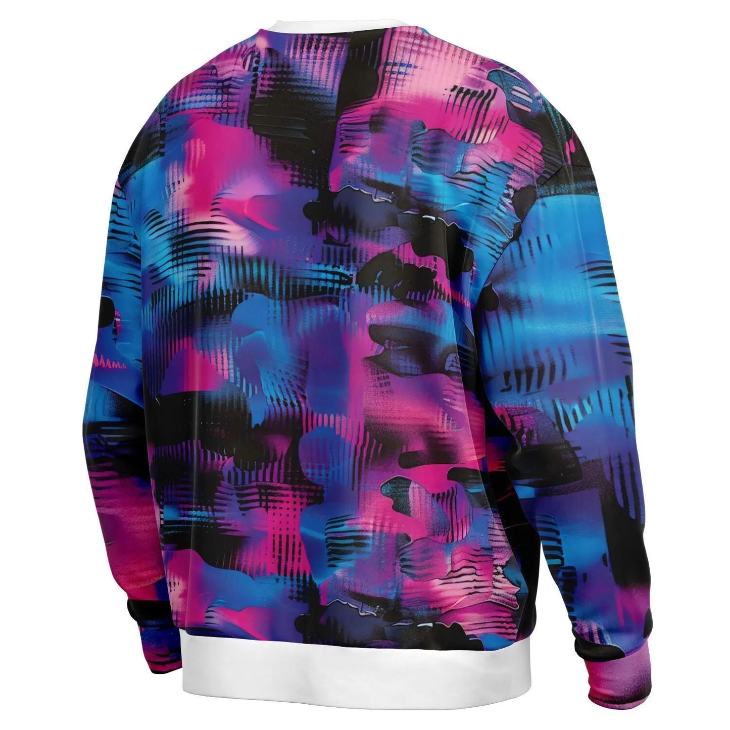 Oversized Subliminal Bright Colors Sweatshirt Heavyweight AOP Urban Streetwear Unisex Bold Graphic Pullover for Fashion Love - Toddcraft