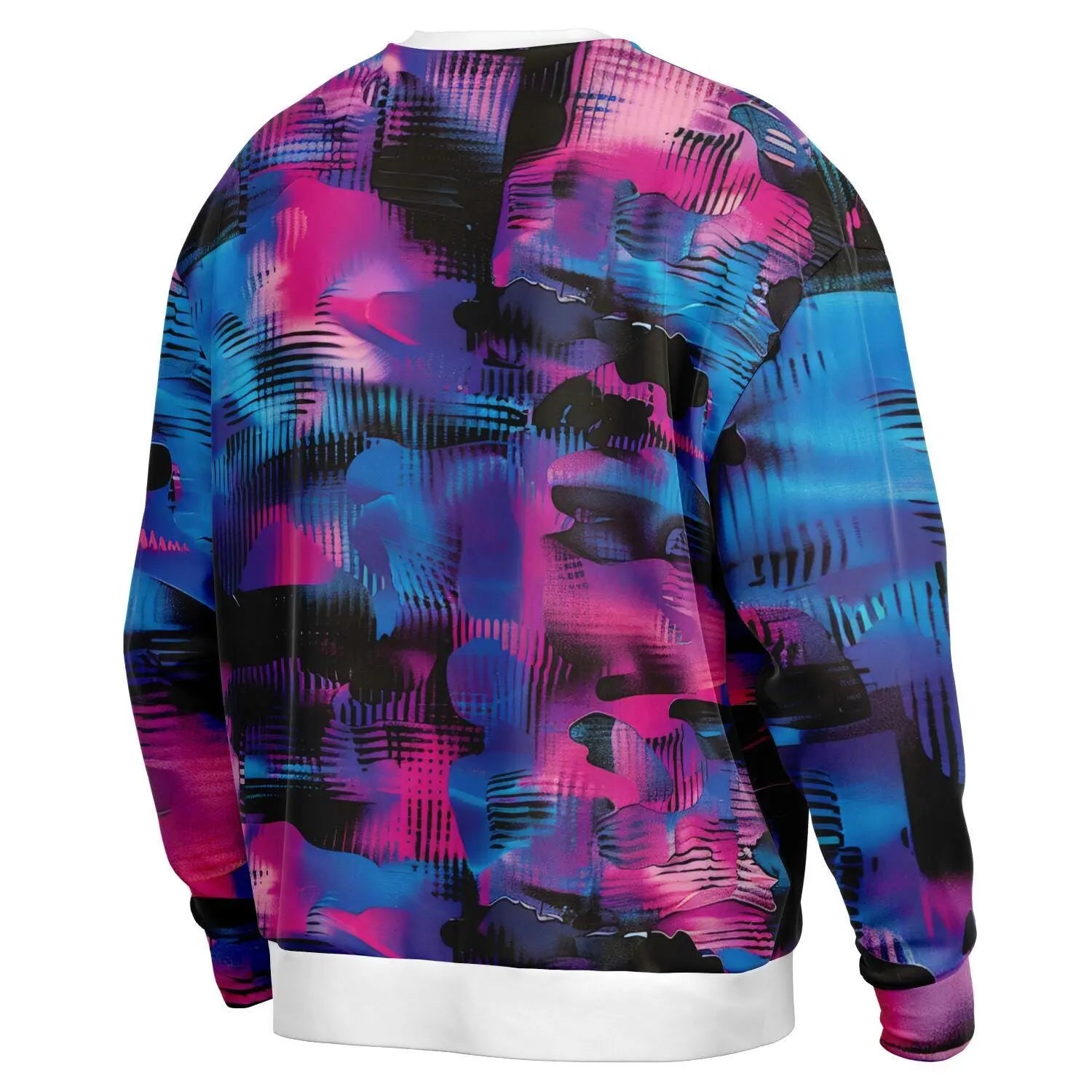 Oversized Subliminal Bright Colors Sweatshirt Heavyweight AOP Urban Streetwear Unisex Bold Graphic Pullover for Fashion Love - Toddcraft