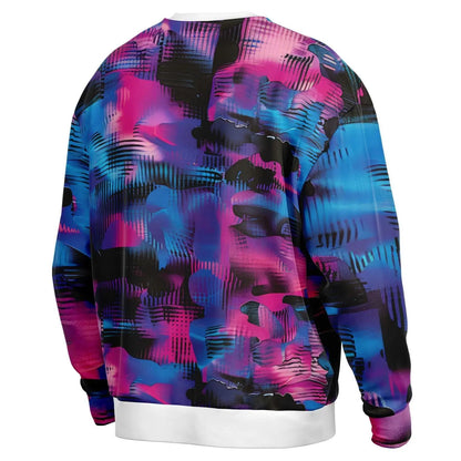 Oversized Subliminal Bright Colors Sweatshirt Heavyweight AOP Urban Streetwear Unisex Bold Graphic Pullover for Fashion Love - Toddcraft