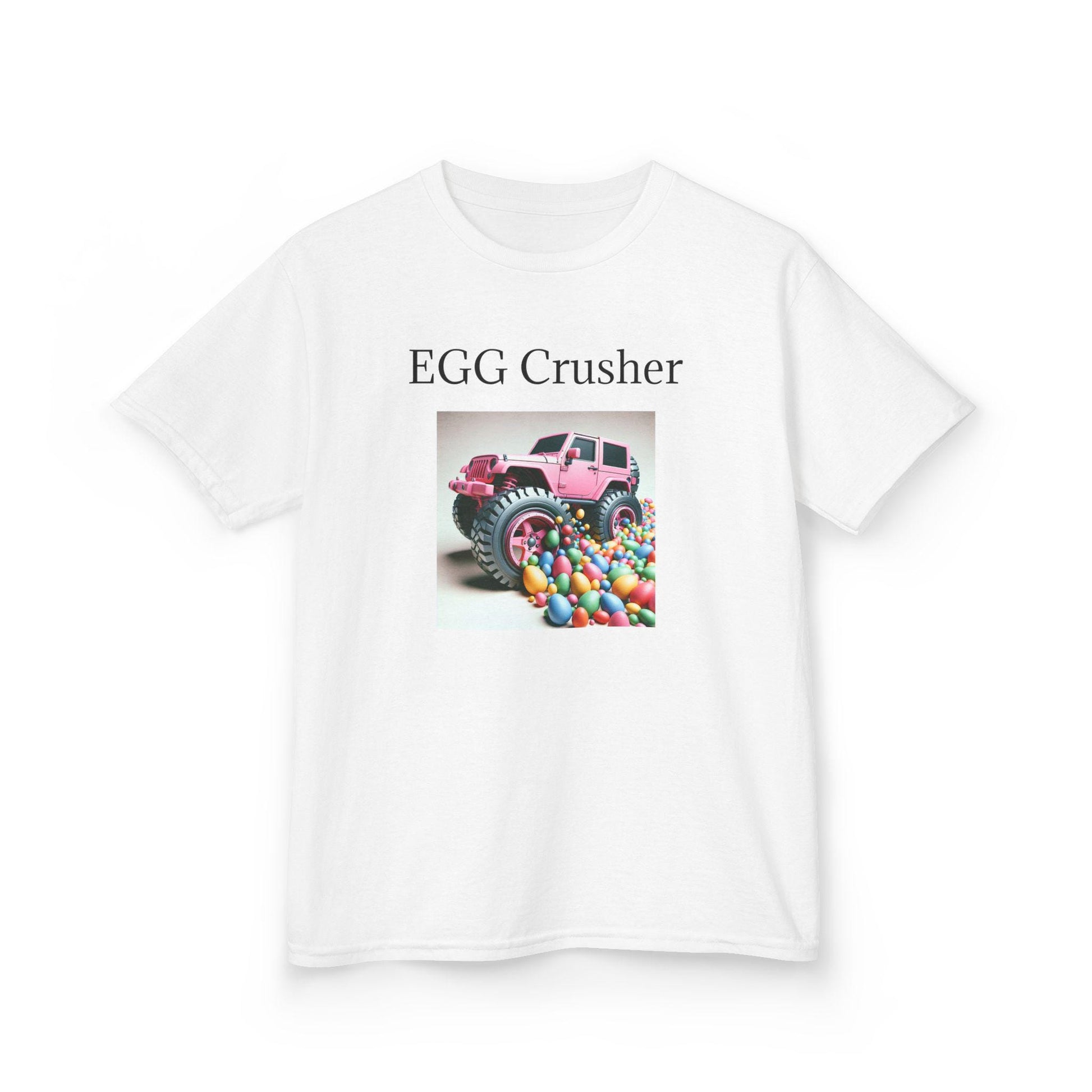 Playful Egg Crusher T-Shirt for Kids: Soft Cotton Tee for Young Food Enthusiasts - Toddcraft
