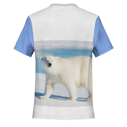 Polar Bear Pocket T-Shirt Sublimation AOP Design Customizable Vibrant All Over Print Tee Unique Gift - Toddcraft