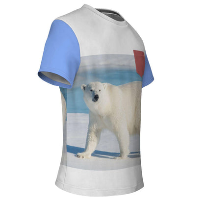 Polar Bear Pocket T-Shirt Sublimation AOP Design Customizable Vibrant All Over Print Tee Unique Gift - Toddcraft