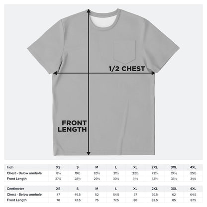 Polar Bear Pocket T-Shirt Sublimation AOP Design Customizable Vibrant All Over Print Tee Unique Gift - Toddcraft