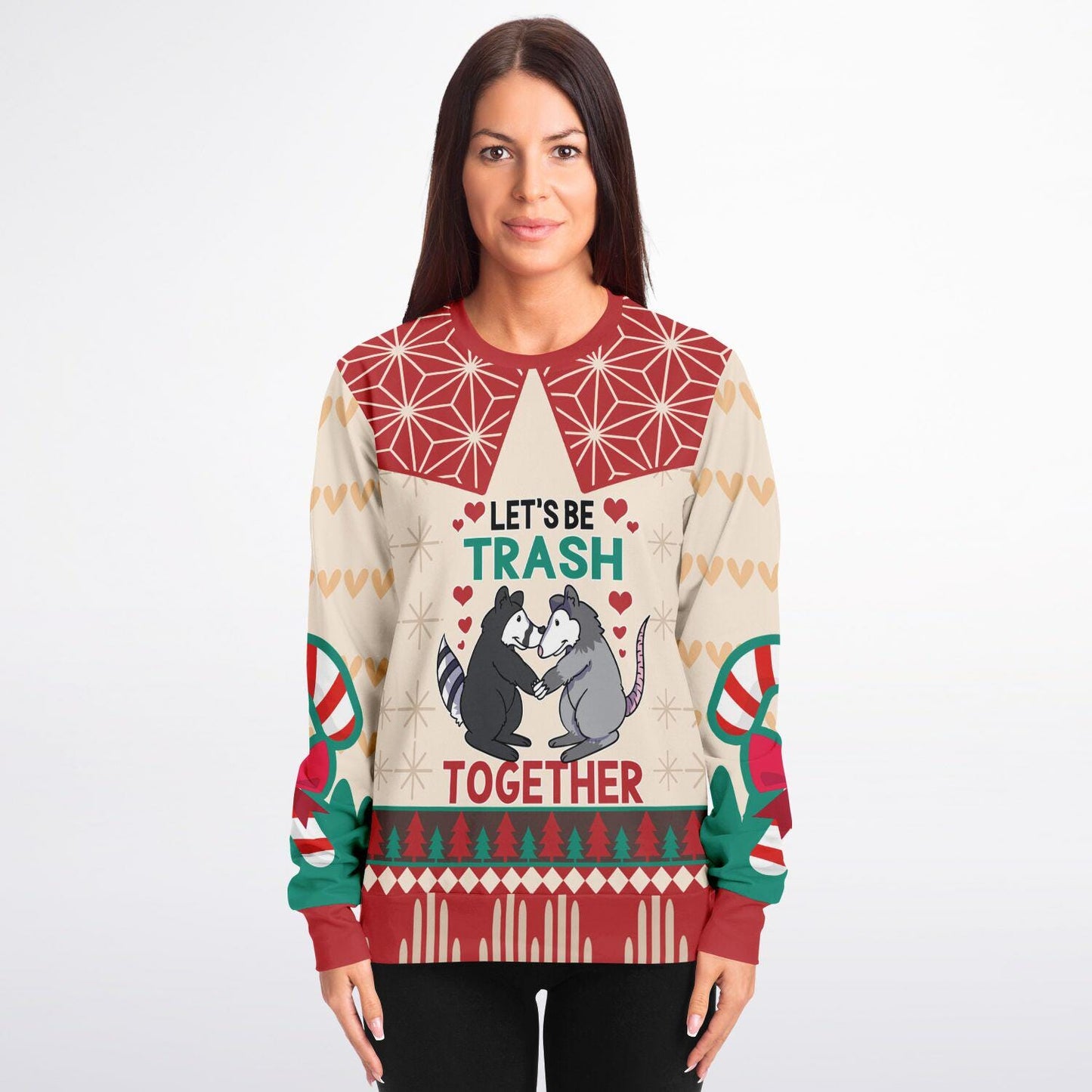 Possum Couples Sweatshirt - Cute Let's Be Trash Together Matching Hoodie, Animal Lover Gift, Cozy Couple Pullover, Fun Wildlife Design - Toddcraft