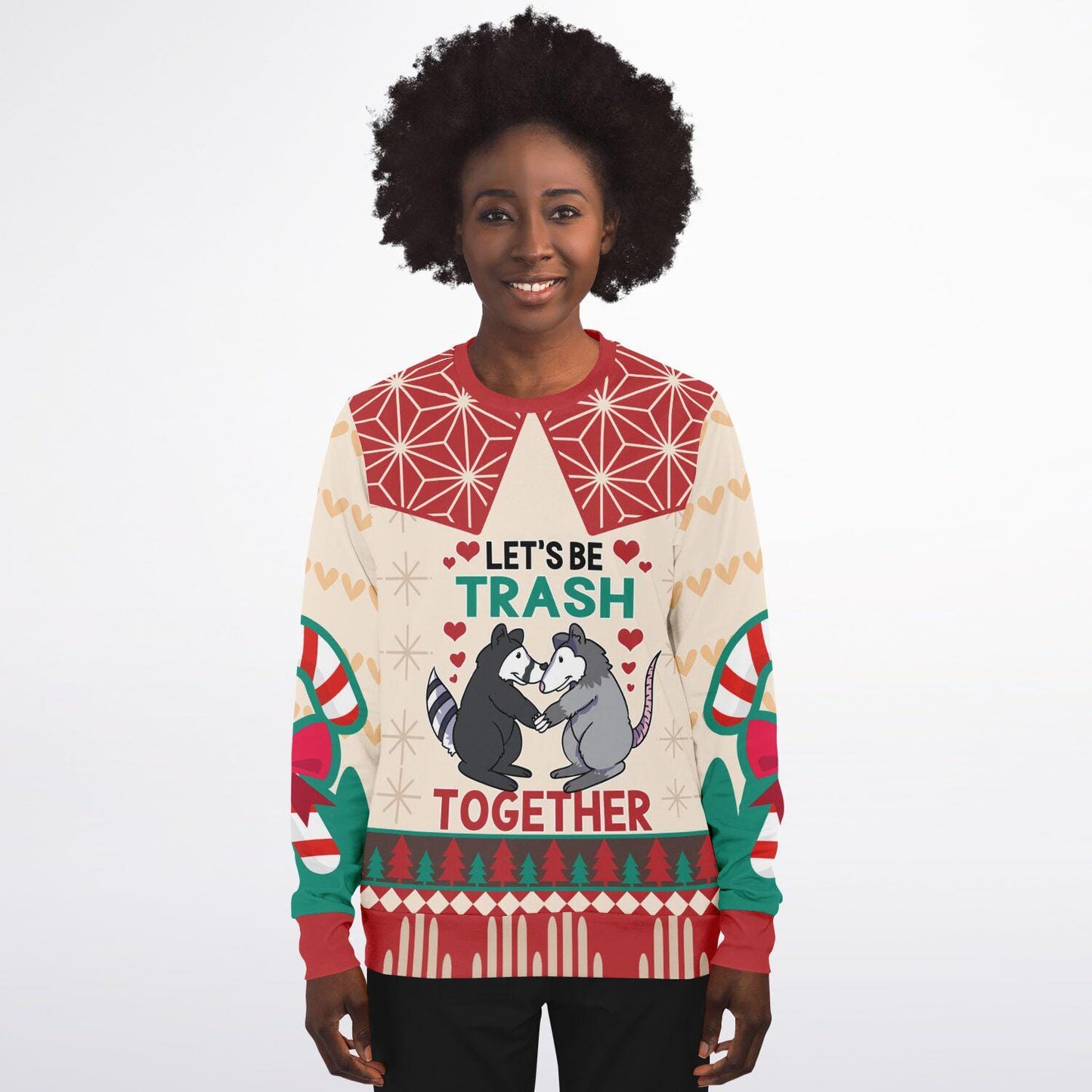 Possum Couples Sweatshirt - Cute Let's Be Trash Together Matching Hoodie, Animal Lover Gift, Cozy Couple Pullover, Fun Wildlife Design - Toddcraft