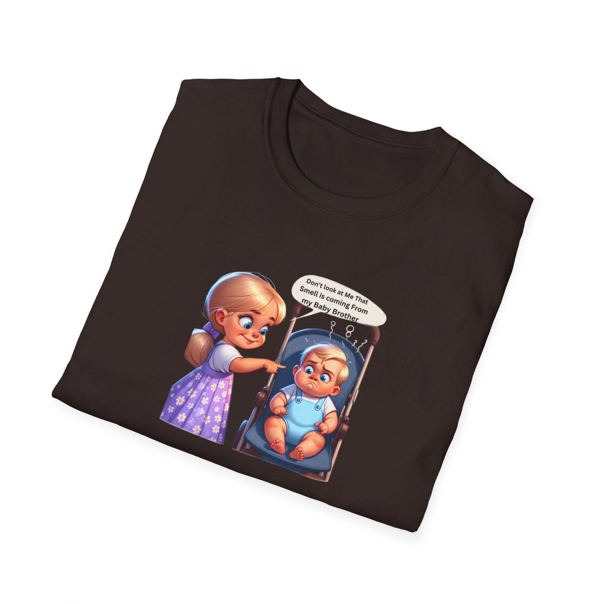 Funny Toddler Shirt  Don't Look at Me That Smell Is My Baby Brother  Big Sister Little Brother Gift, Baby Sibling Humor Tee - Toddcraft