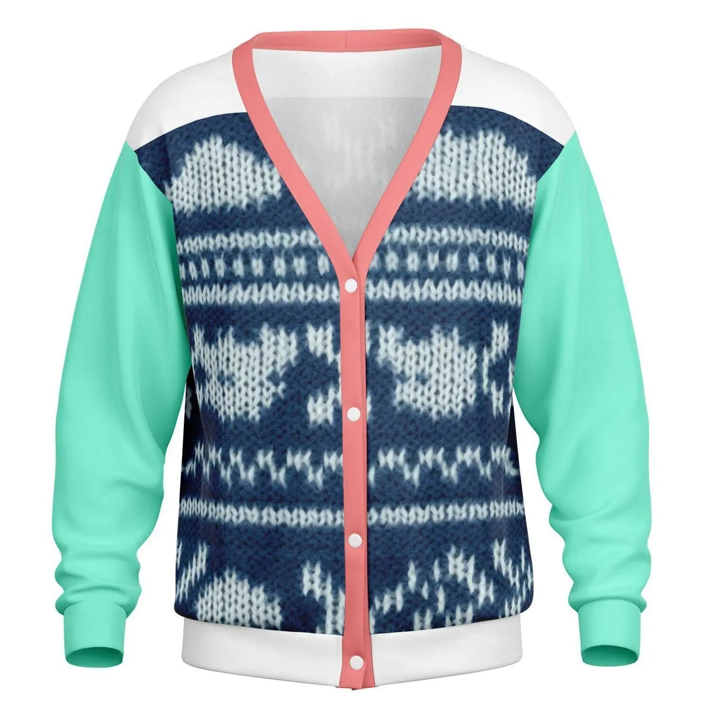Unique Print Cardigan Woven Mirage AOP Lightweight Stylish Layering Sweater for Women - Toddcraft