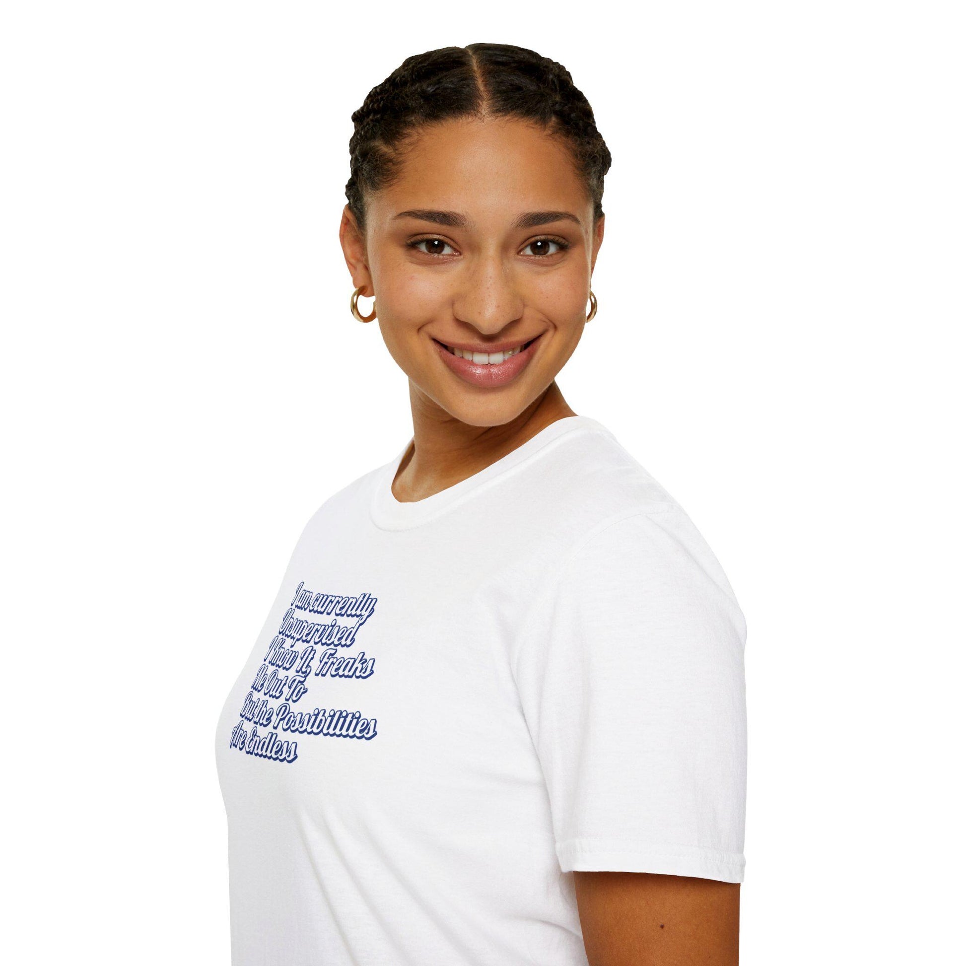 Men's Funny "I Am Currently Unsupervised" T-Shirt  Hilarious Gift for Him, Birthday Shirt, Unisex Softstyle Tee - Toddcraft