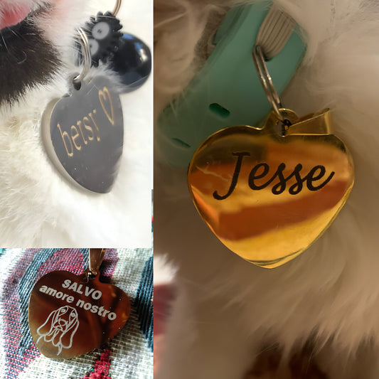 Custom Engraved Pet ID Tag - Personalized Dog & Cat Tags