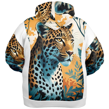 Bengal Tiger AOP Athletic Plus-Size Zip Hoodie – Bold & Stylish Performance Wear