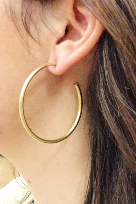 The Best Of Hoops Earrings, Matte Gold - Toddcraft