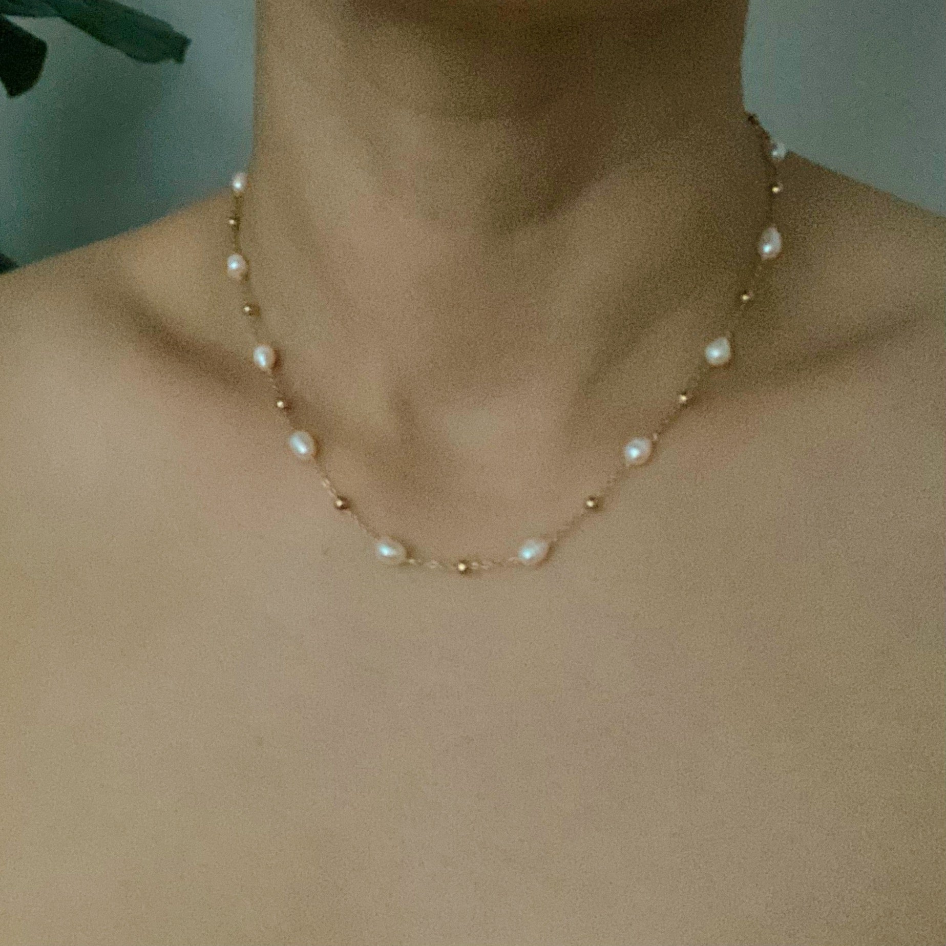 Ashley Freshwater Pearl Necklace – Elegant Real Pearl Jewelry for Women, Brides & Gifts - Toddcraft
