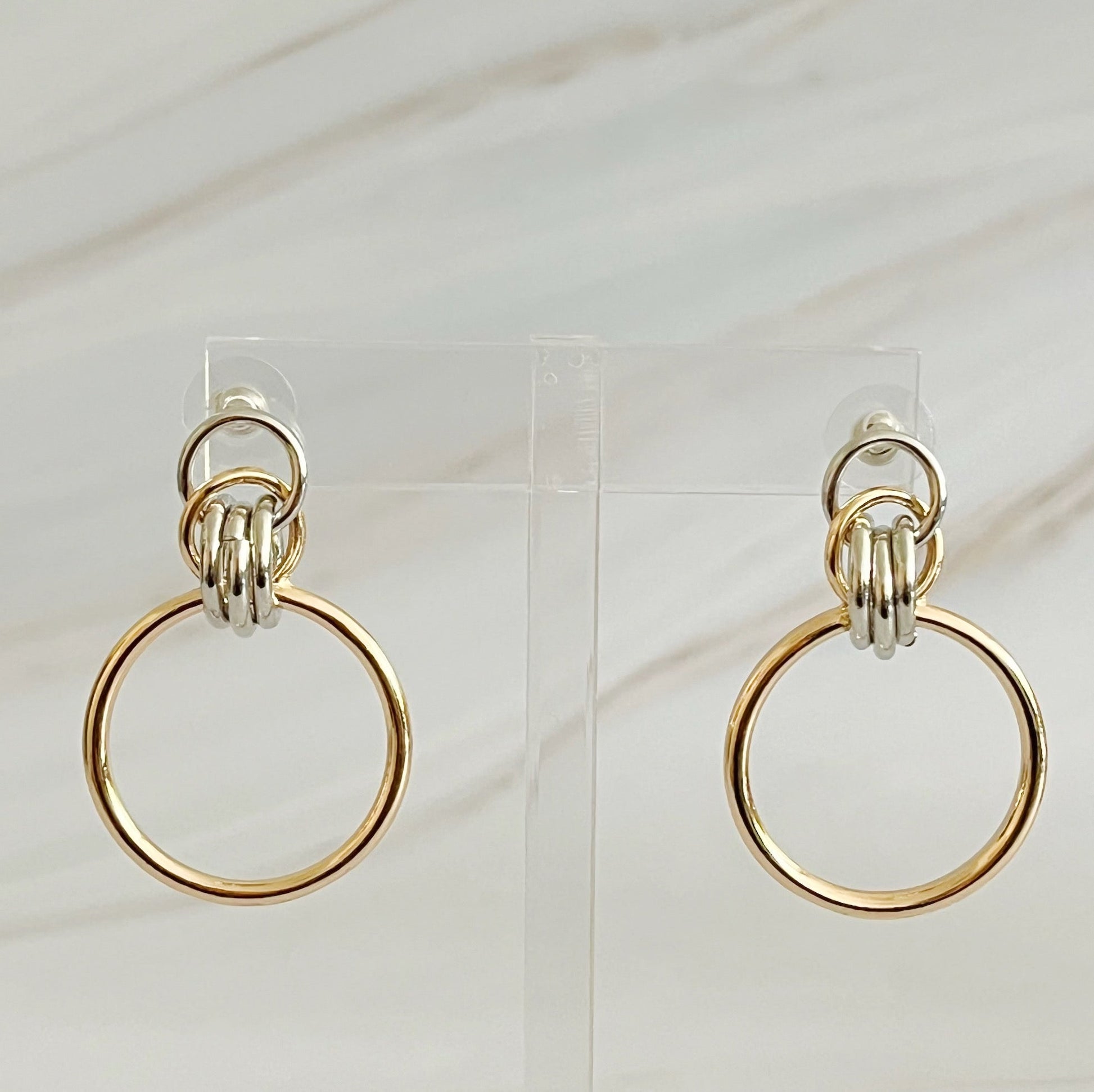 Knock On The Beauty Hoop Earrings – Stylish Gold Statement Hoops for Women & Girls - Toddcraft
