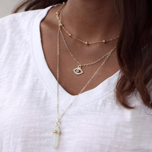 All Seeing Eye Multilayer Necklace - Toddcraft