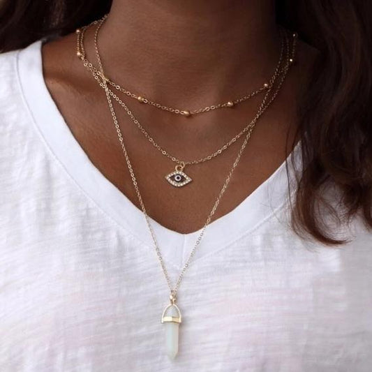 All Seeing Eye Multilayer Necklace - Toddcraft