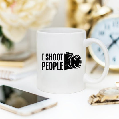 I Shoot People Coffee Mug - Funny Photographer Gift