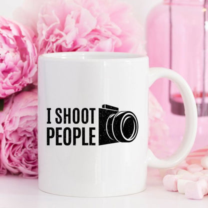 I Shoot People Coffee Mug - Funny Photographer Gift