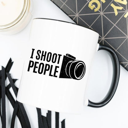 I Shoot People Coffee Mug - Funny Photographer Gift