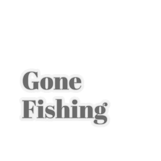 Vintage Gone Fishing Stickers | Retro Outdoor Sports Decals for Anglers & Nature Lovers - Toddcraft